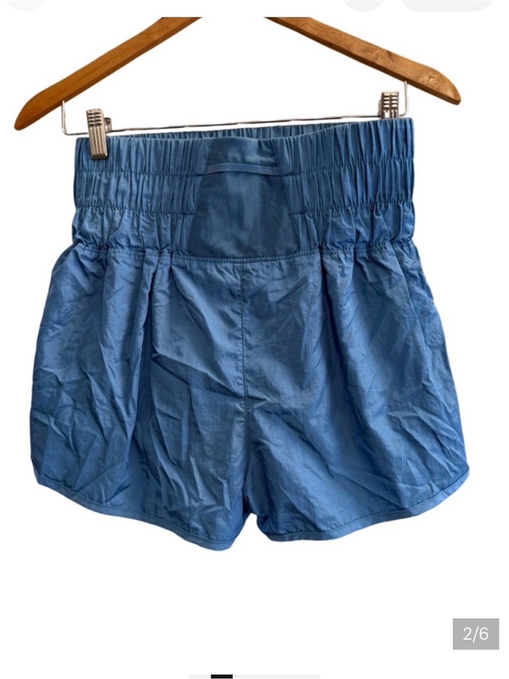 FP Movement by Free People Blue High-Waist Athletic Shorts